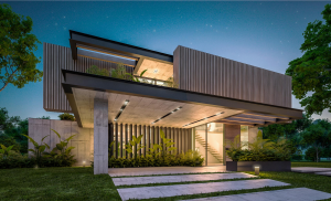 Un servicio 360 Alrededor De la vivienda unifamiliar